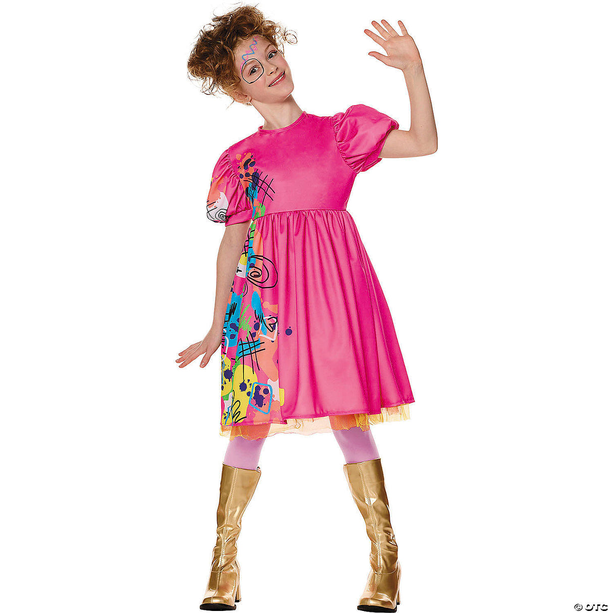 Kids Barbie® Movie Multicolored Weird Barbie Costume - Large 10-12