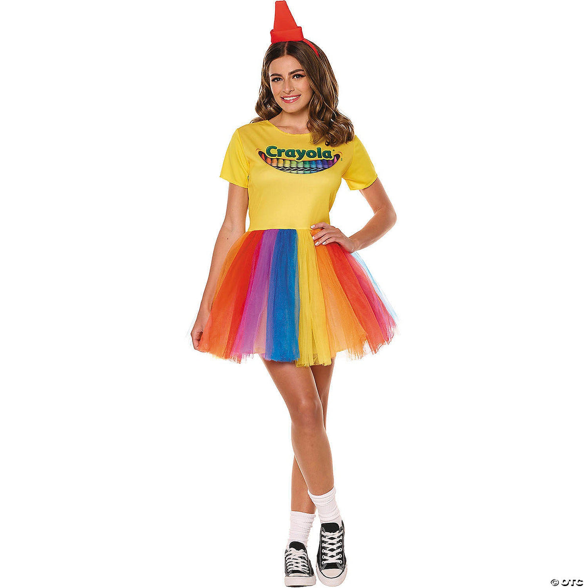 Women’s Crayola® Box Multicolored Dress Costume - Medium 8-10 - Halloween Costum