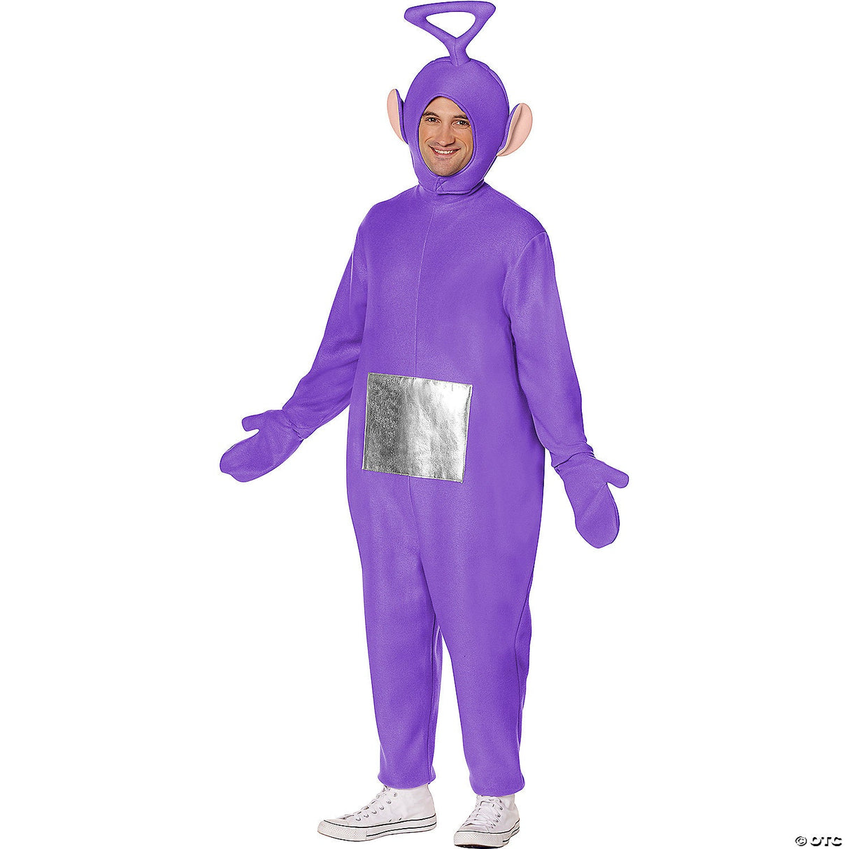 Adults Teletubbies™ Purple Tinky-winky Polyester Jumpsuit Costume - Large 42-44
