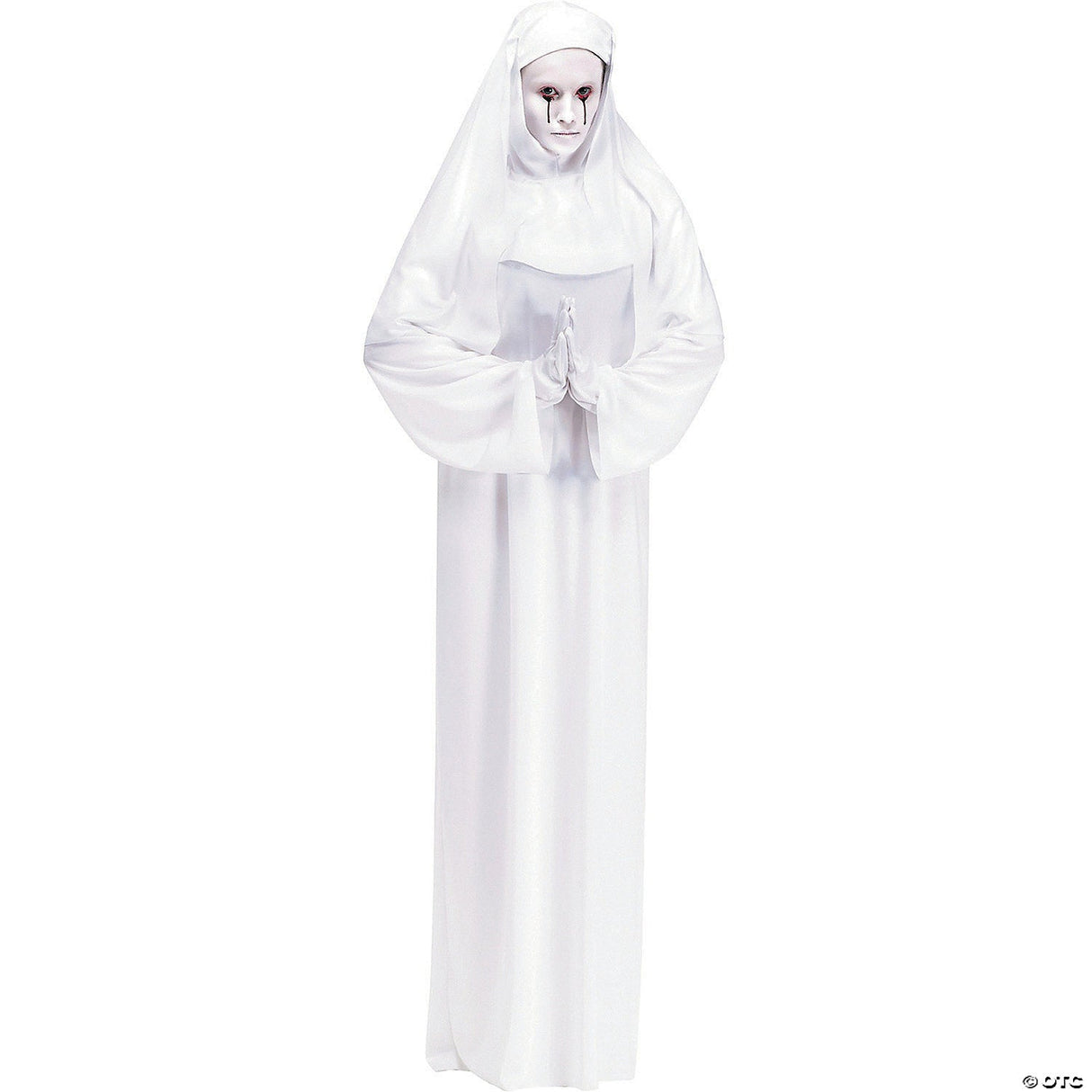 Adult Scary Mary Costume Creepy Halloween Horror Party Dress Up Outfit for Adult