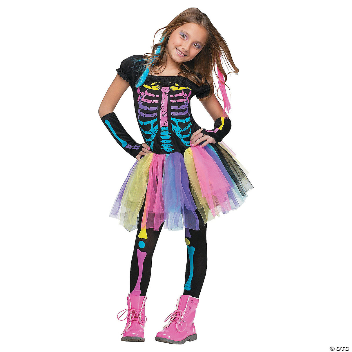 FUNKY PUNKY BONES CHLD SM 4-6 Halloween Costume Cosplay & Party Outfit For Kids