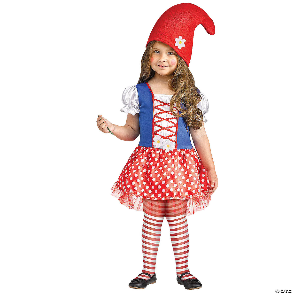 Girl's Gnome Costume 2T – Toddler Halloween Cosplay Dress Up Outfit