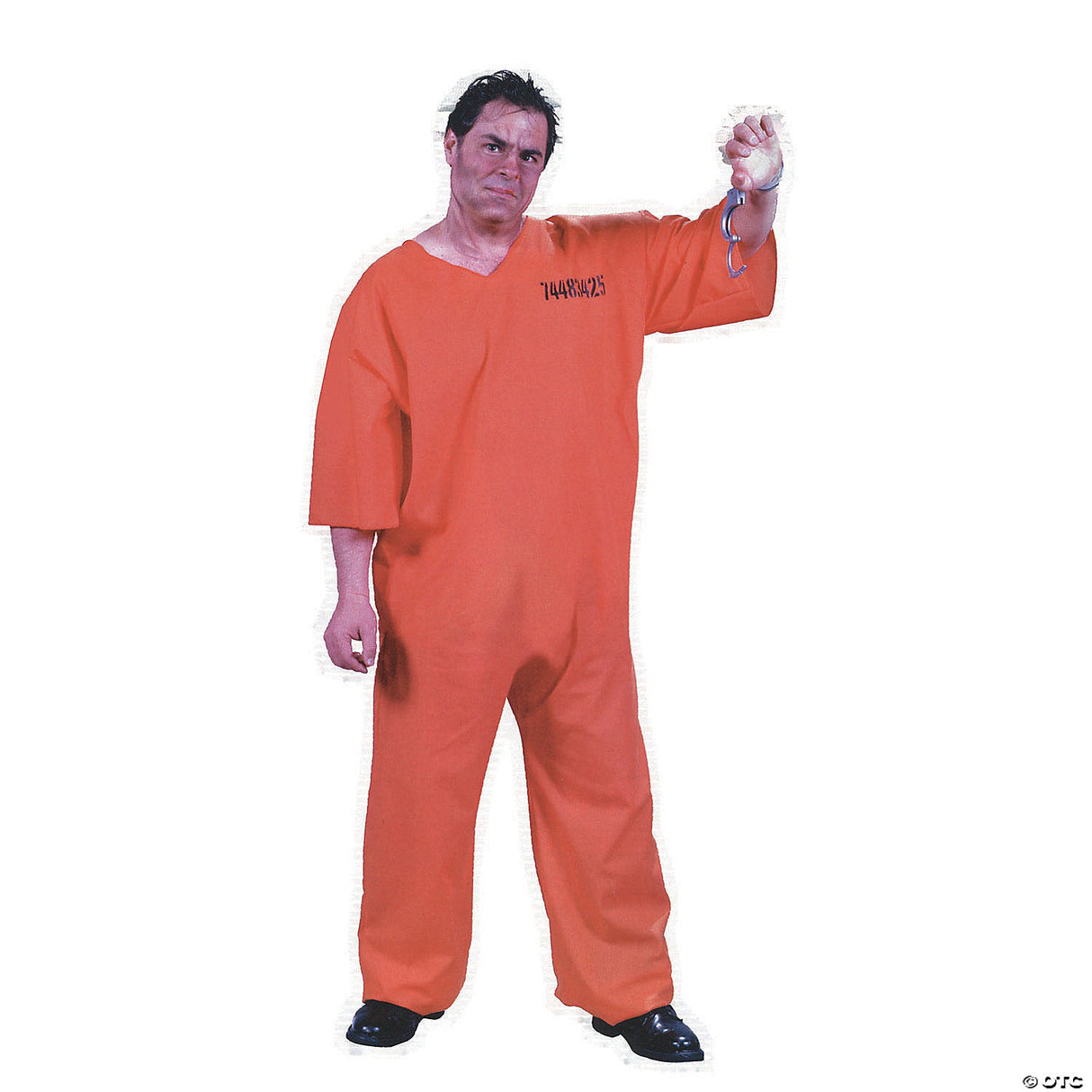 Men's Plus Size Got Busted Prison Costume - Funny Inmate Halloween Costume Adult