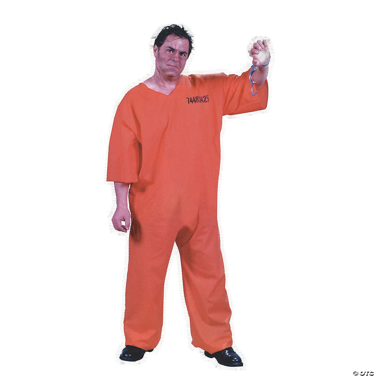 Men's Plus Size Got Busted Prison Costume - Funny Inmate Halloween Costume Adult