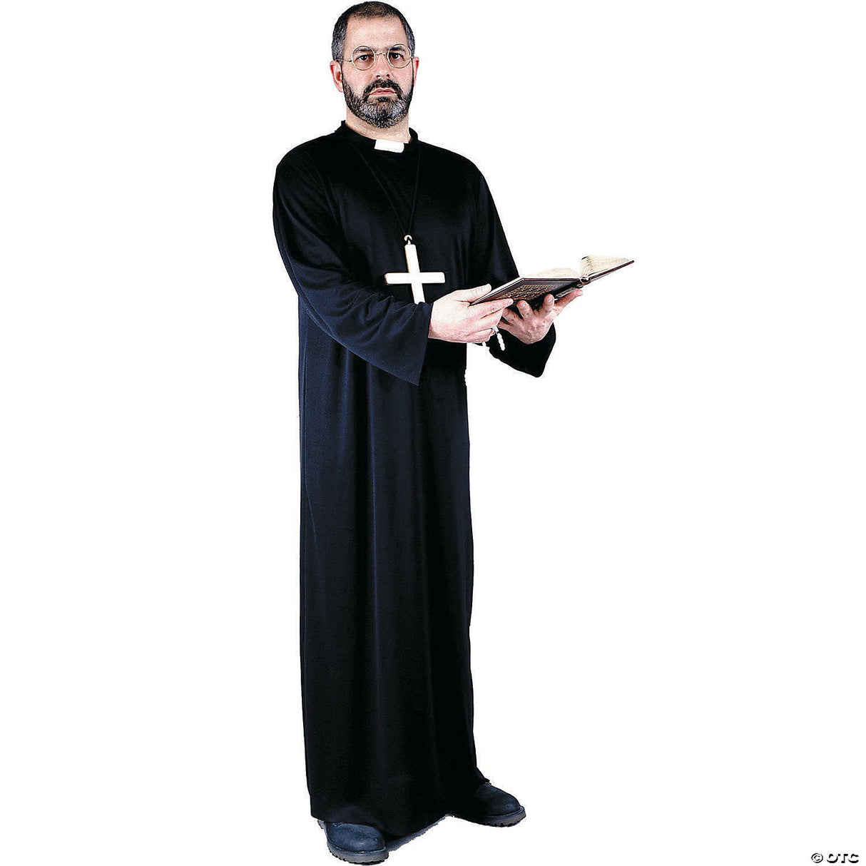 Men's Plus Size Priest Costume - Religious Halloween Costume Adult Cosplay Party