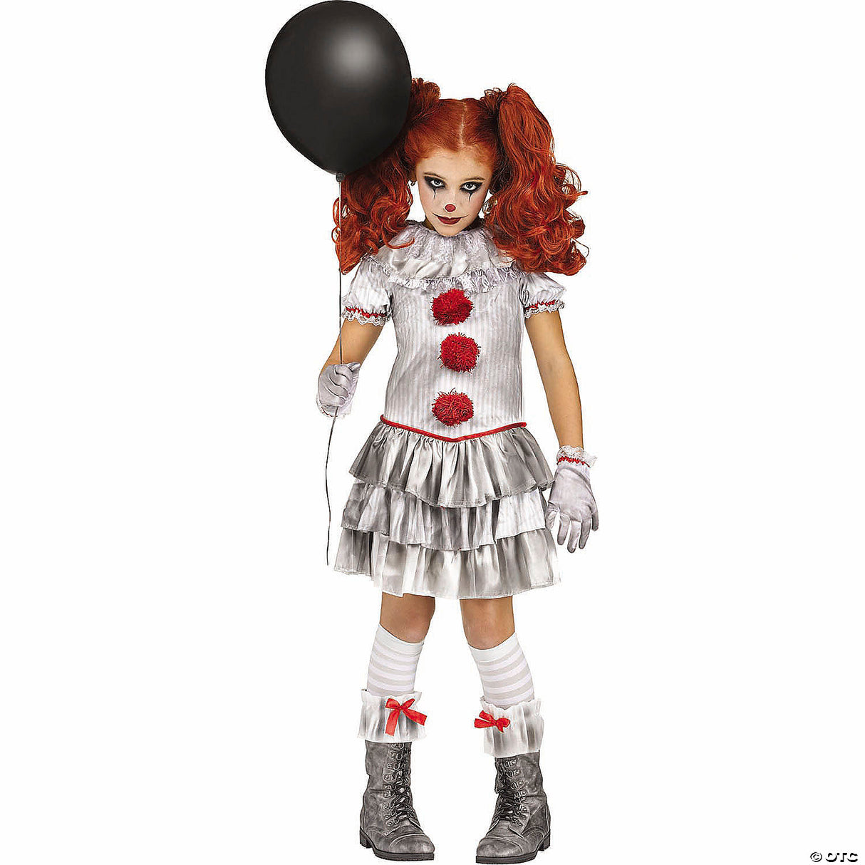 Carnevil Clown Chld Cstm Lg - Kid's Halloween Costume & Accessories
