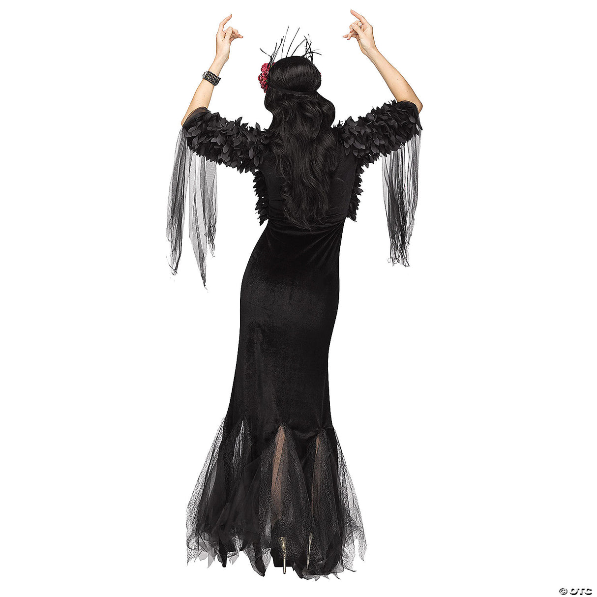 WOMEN'S RAVEN MISTRESS COSTUME - Gothic Halloween Costume Adult Cosplay Party