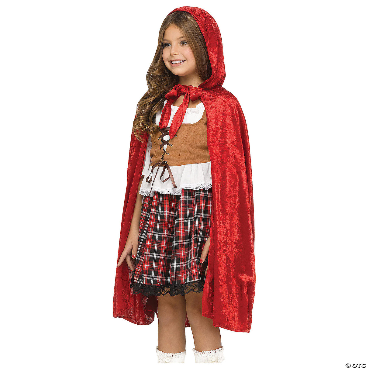 RED RIDING HOOD CH SM 4-6 - Scary Girls Halloween Costume Dress Up Party Outfit