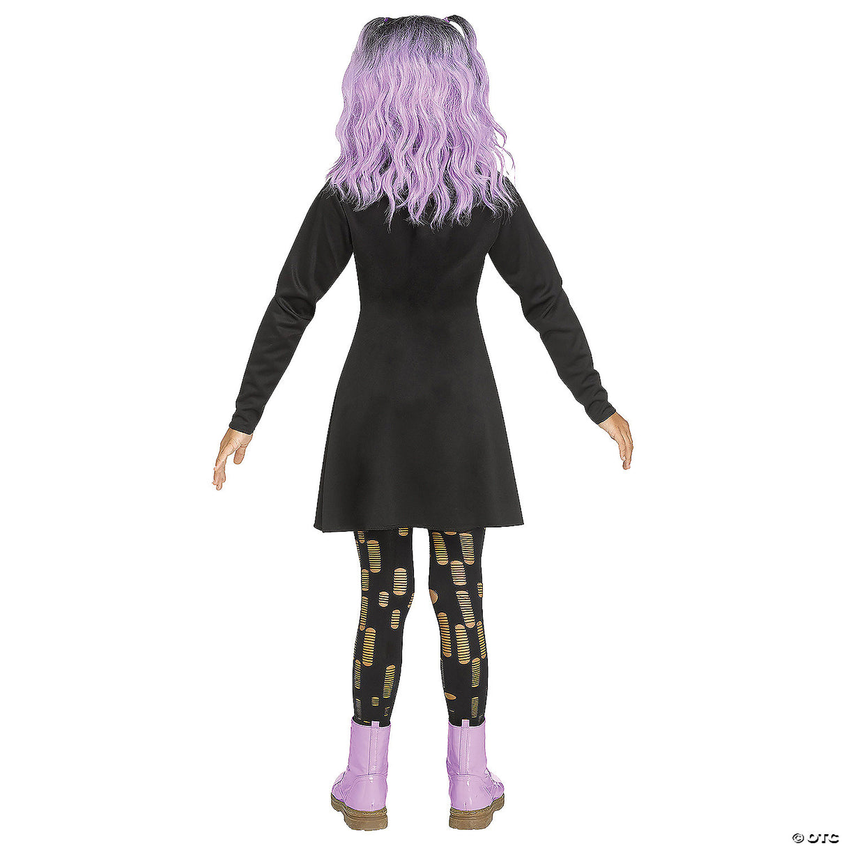 HOLOGRAPHIC SKELETON CH SM 4-6 - Girls Halloween Costume Cosplay Party Dress Up