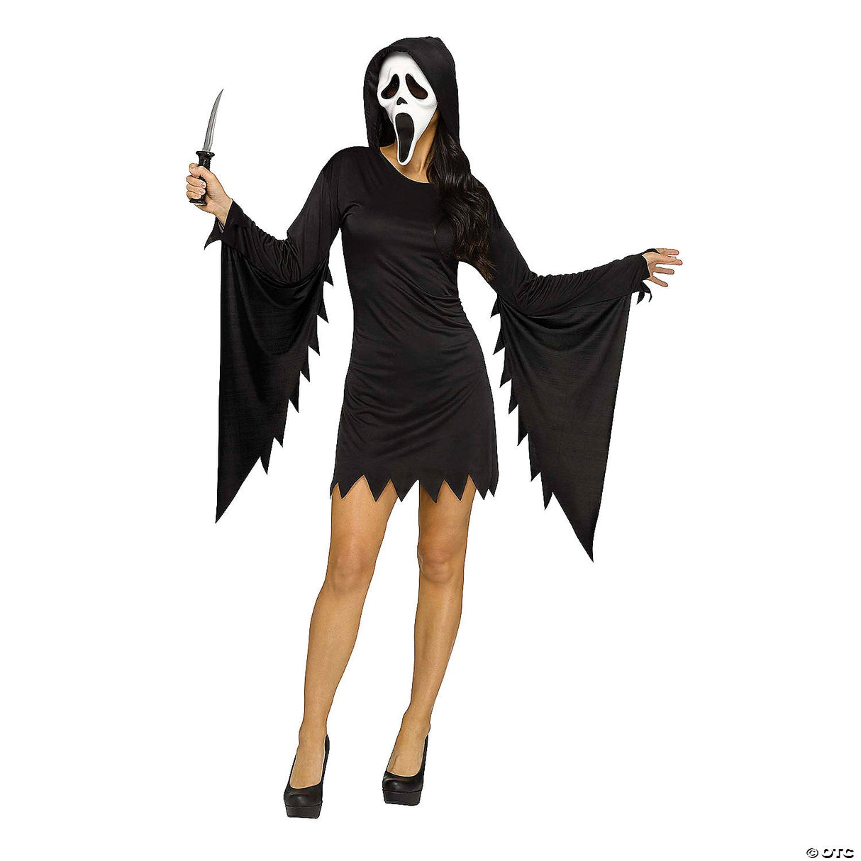 GHOST FACE GLAMOUR AD S/M 2-8 - Scary Halloween Costume Dress Up Party Outfit
