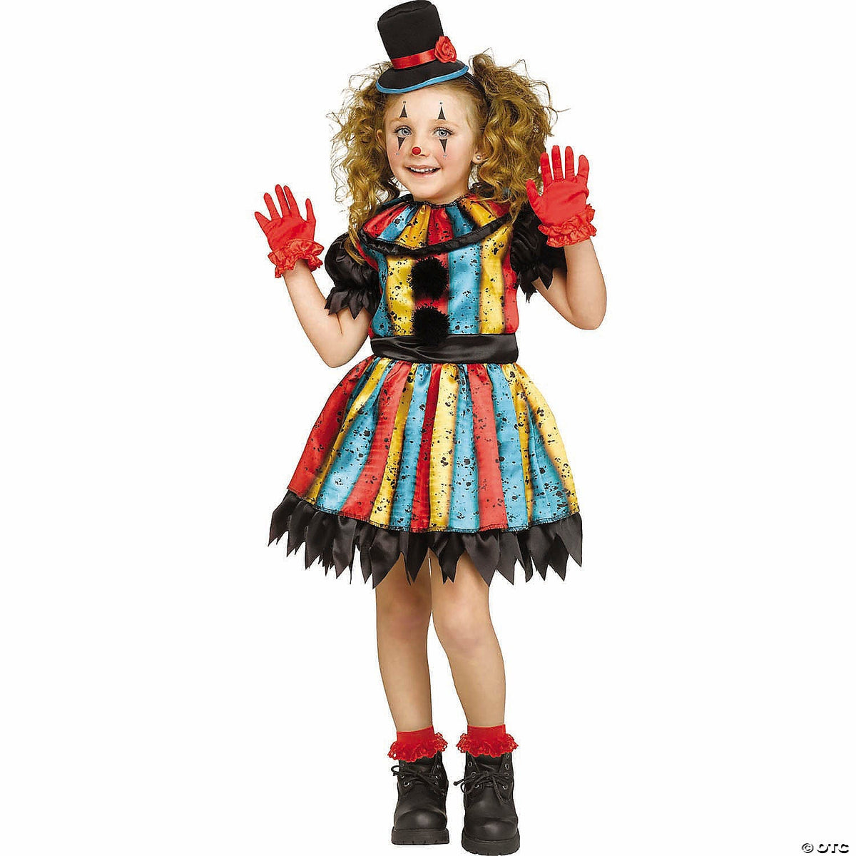 Chld Carny Clown 4-6 - Halloween Costume Cosplay & Party Outfit For Kids For Kid