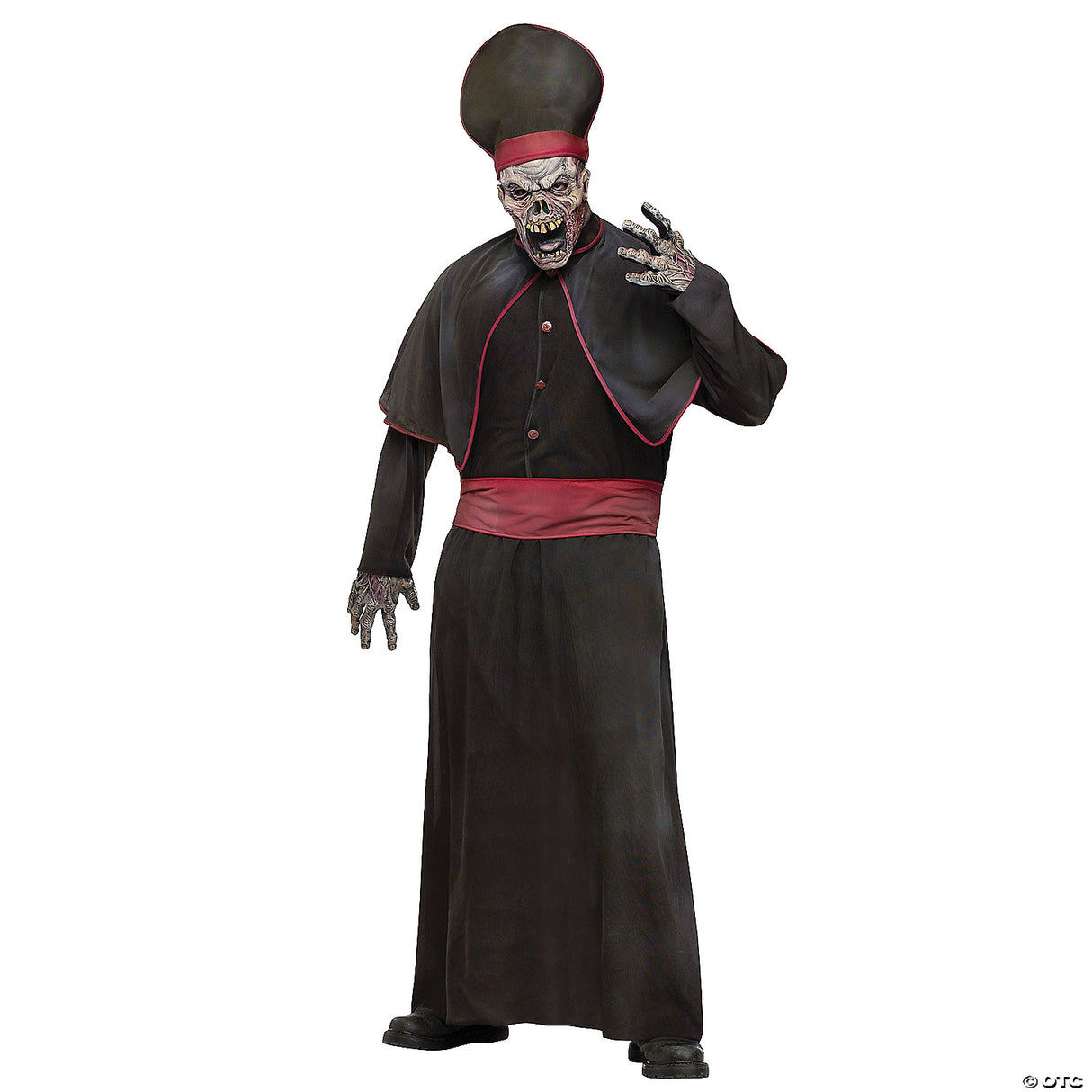 Men's Zombie Priest Costume - Adult Halloween Costume Accessory Party Dress Up