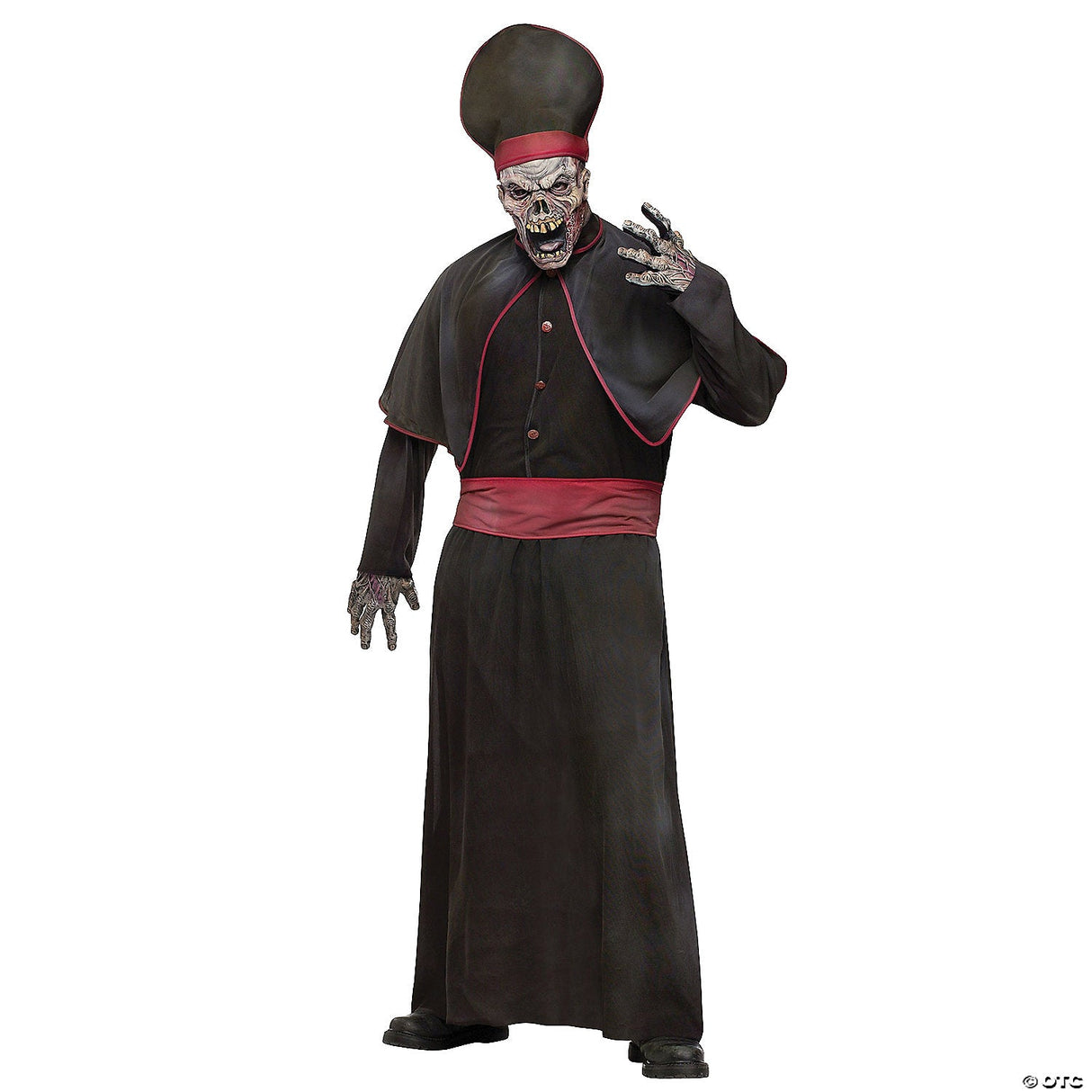 Men's Zombie Priest Costume - Adult Halloween Costume Accessory Party Dress Up