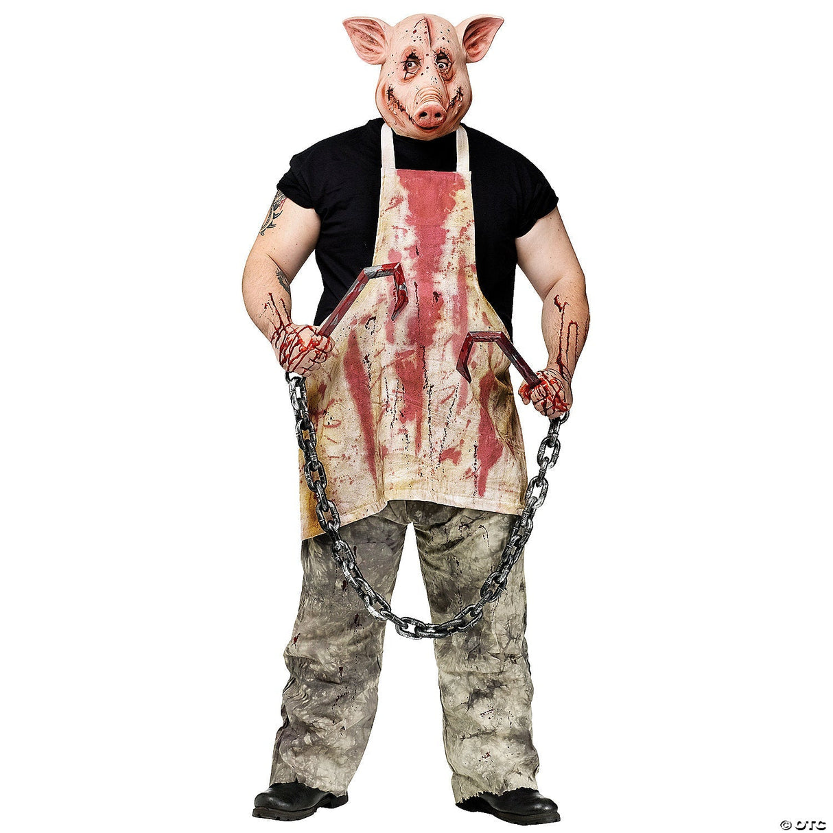 Men's Pig Butcher Costume - Adult Halloween Costume Accessory Party Dress Up