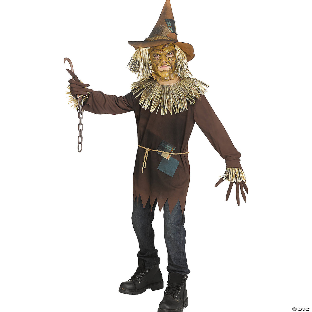 EVIL SCAR-CROW CHLD MD 8-10 - Halloween Costume Cosplay & Party Outfit For Kids