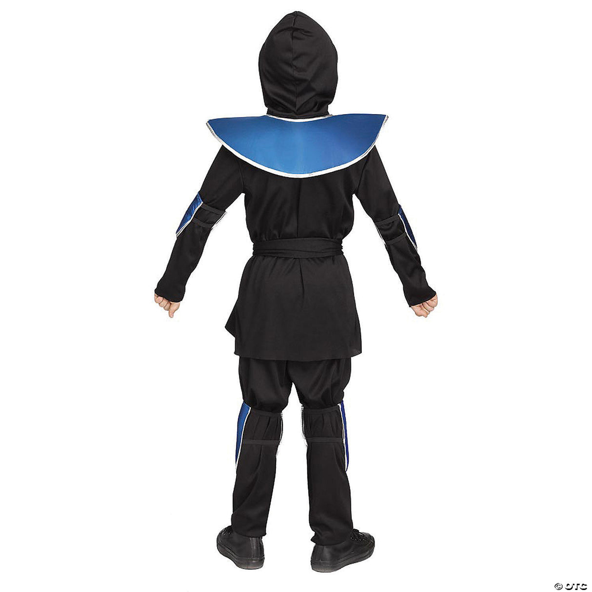 Raven Ninja Blue Chrome Costume Child Medium – Kids Halloween Warrior Outfit