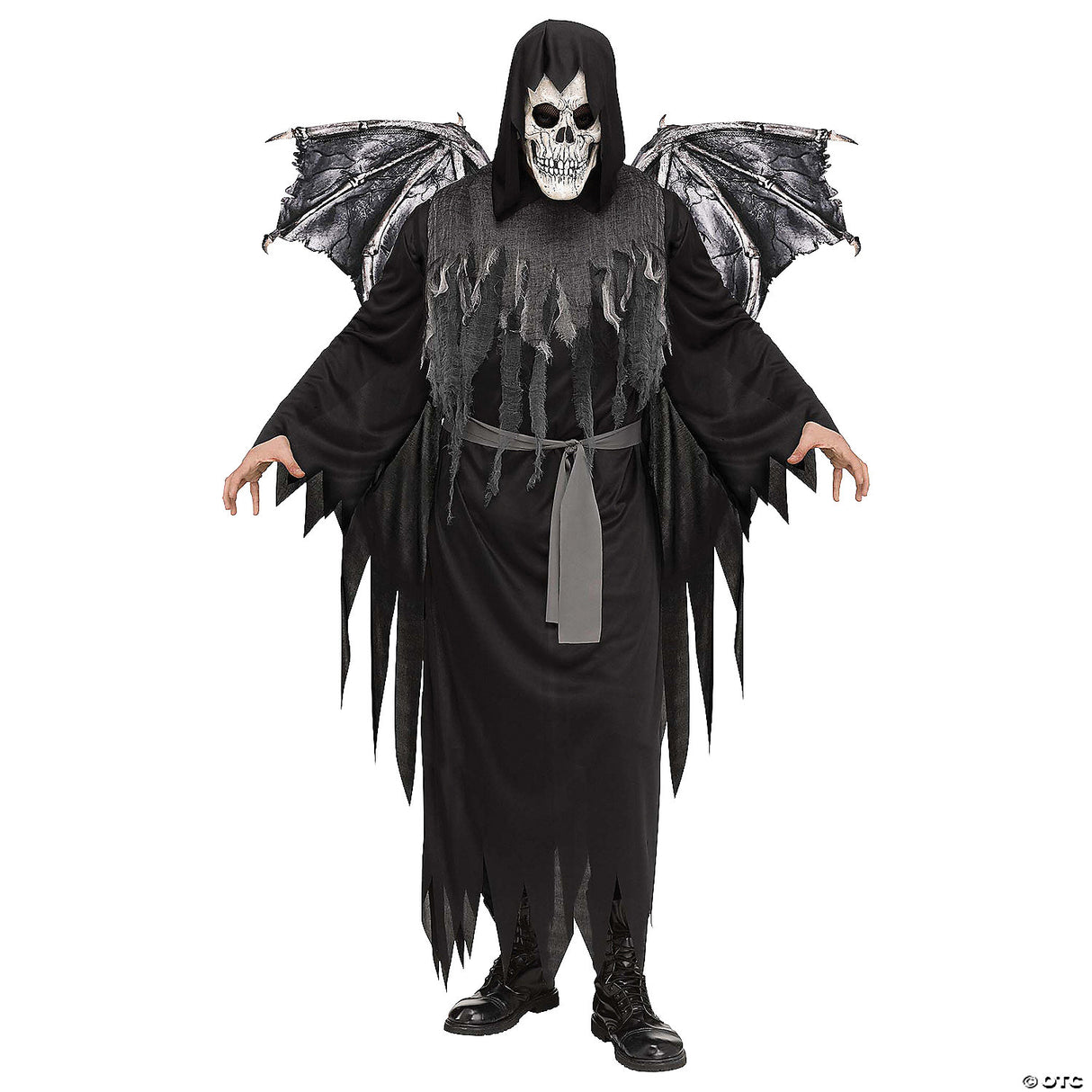 Adults Winged Reaper Costume – Scary Halloween Cosplay Party Outfit