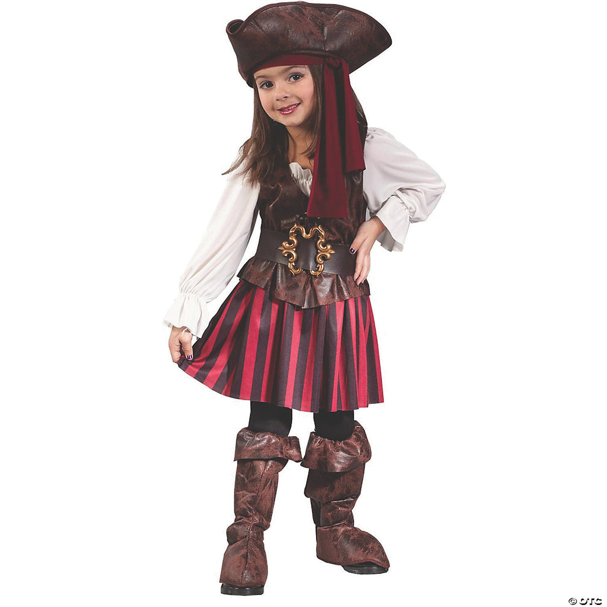 Toddler Girl’s High Seas Pirate Costume - 3t-4t - Halloween Costume Dress Up Par