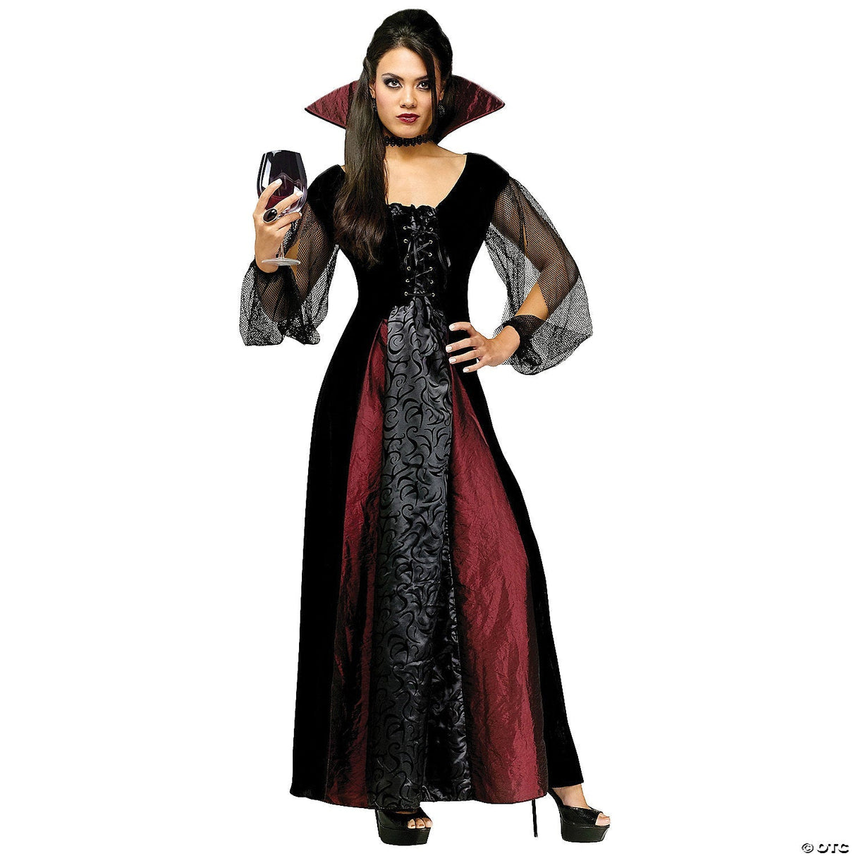 WOMEN'S GOTH VAMPIRE COSTUME - Adult Halloween Costume Cosplay Party Outfit