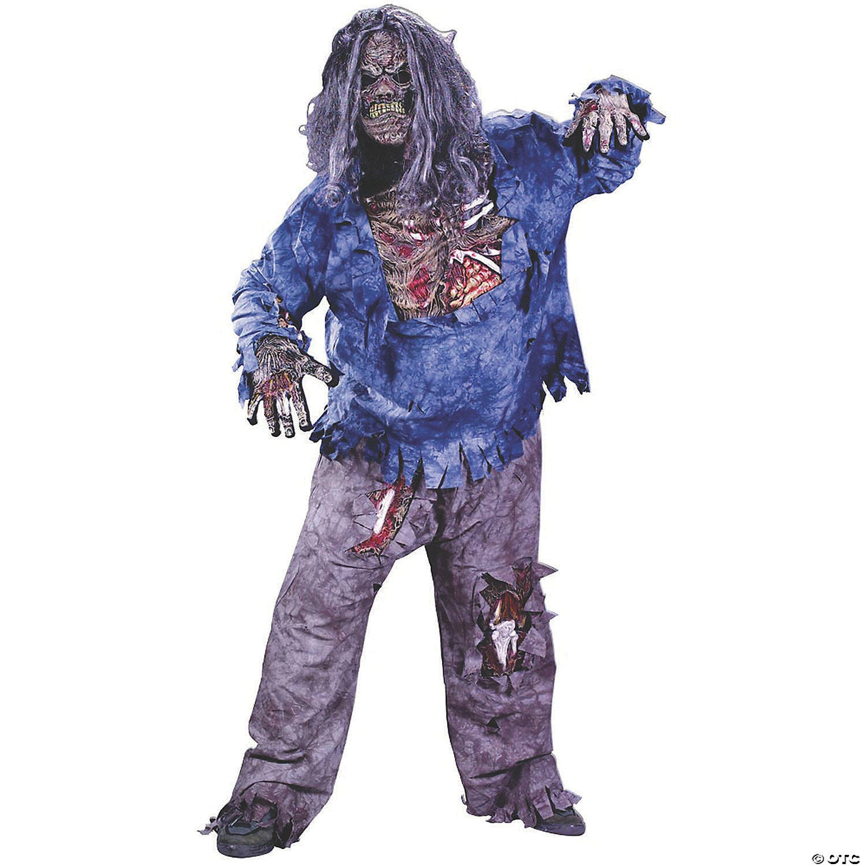 Men's Plus Size Zombie Costume