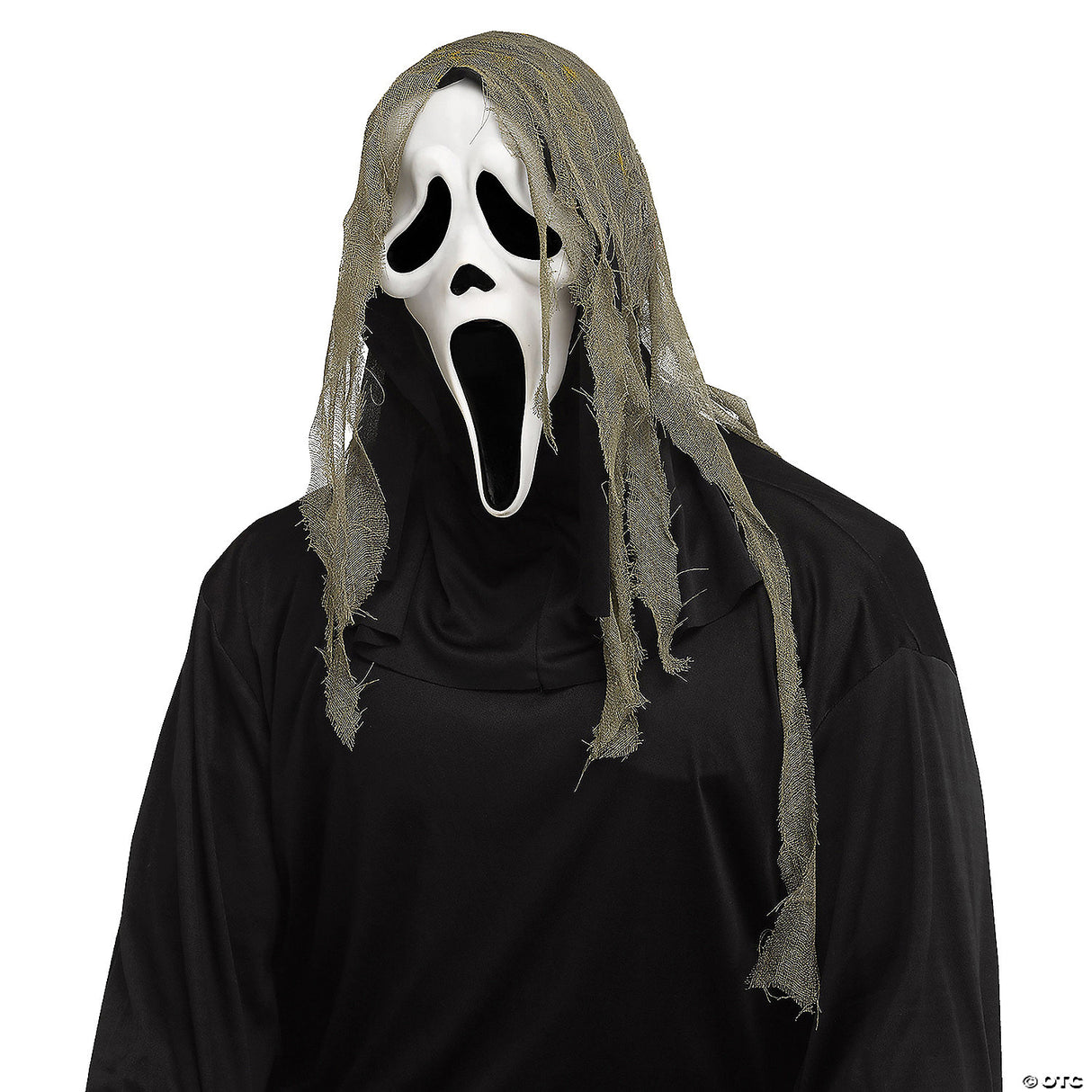 Ghost Face Gauze Mask - Scary Halloween Mask Costume Accessory Cosplay
