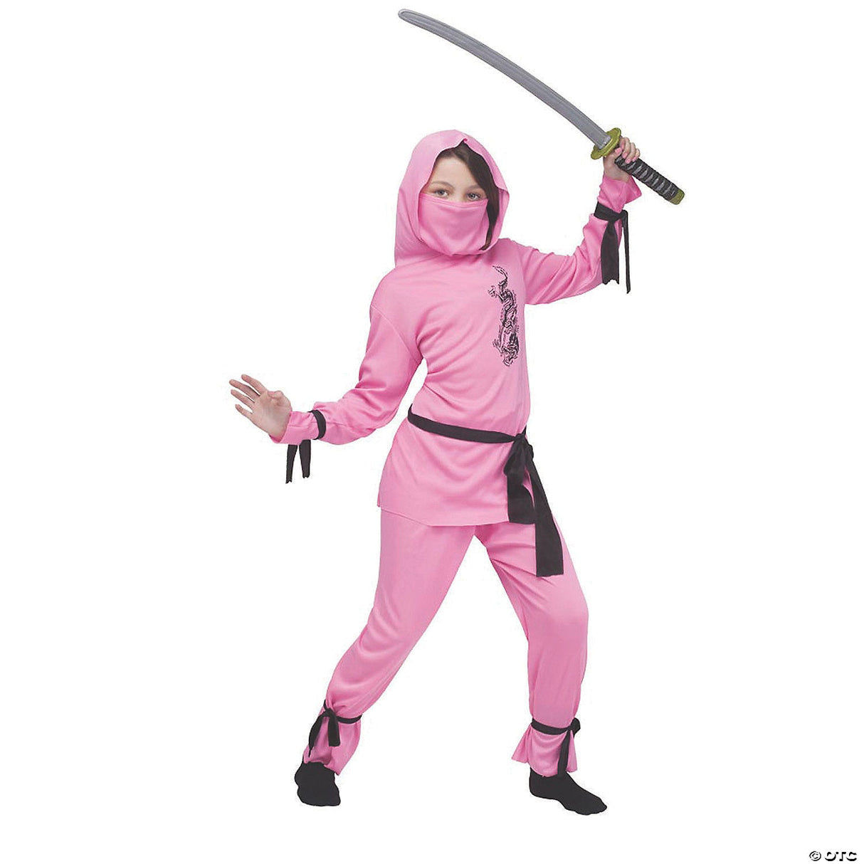 Pink Ninja Costume Child Small 4-6 – Girls Halloween Costume Cosplay Outfit
