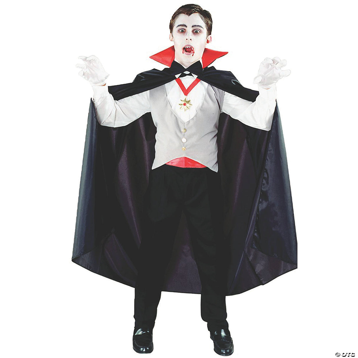 Boy's Classic Vampire Costume - Halloween Costume Outfit Dress Up Party