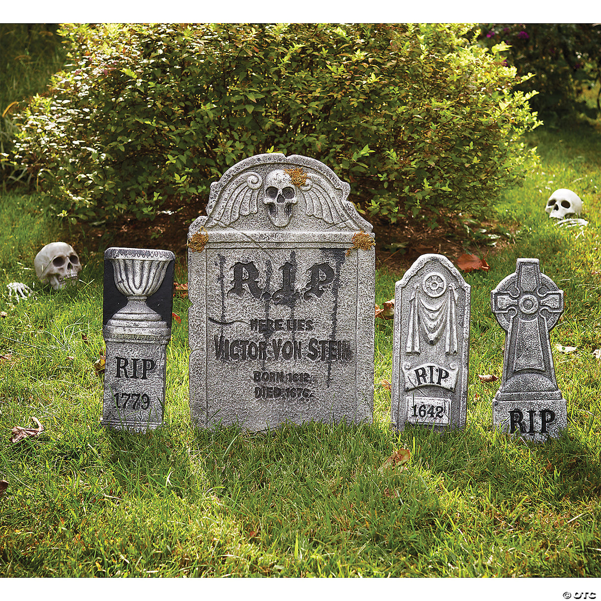 Tombstone 4 Piece Set Foam - Halloween Yard Decoration Outdoo