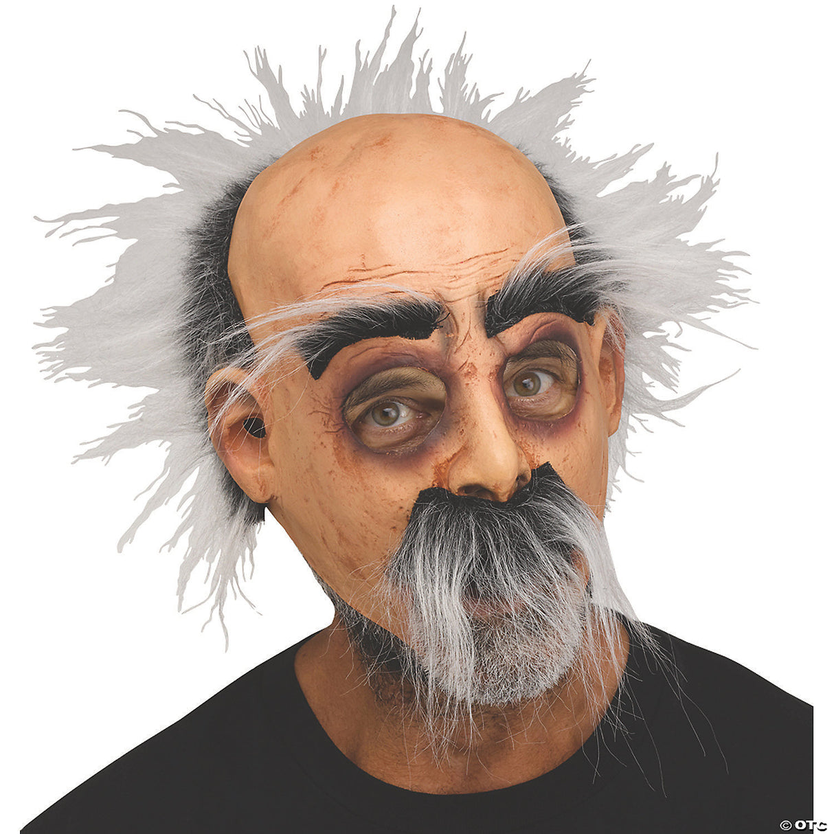 Adults Hairy Harry Old Man Mask - Funny Creepy Halloween Costume Prop