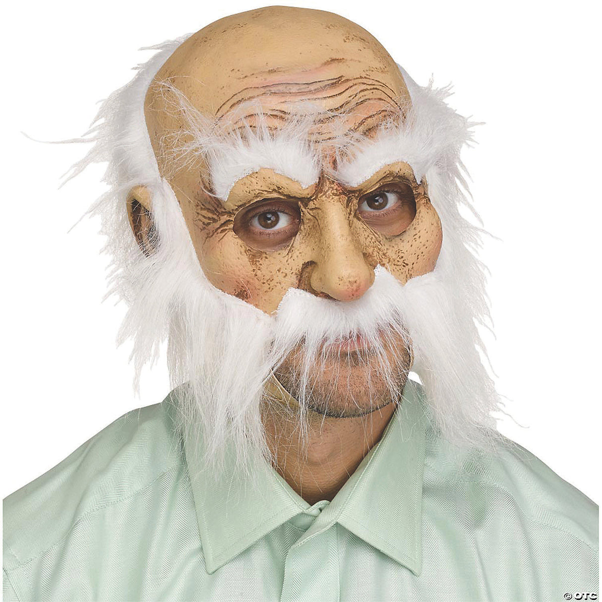 Adult Wisker Walter Old Man Mask - Funny Old Man Halloween Costume Prop