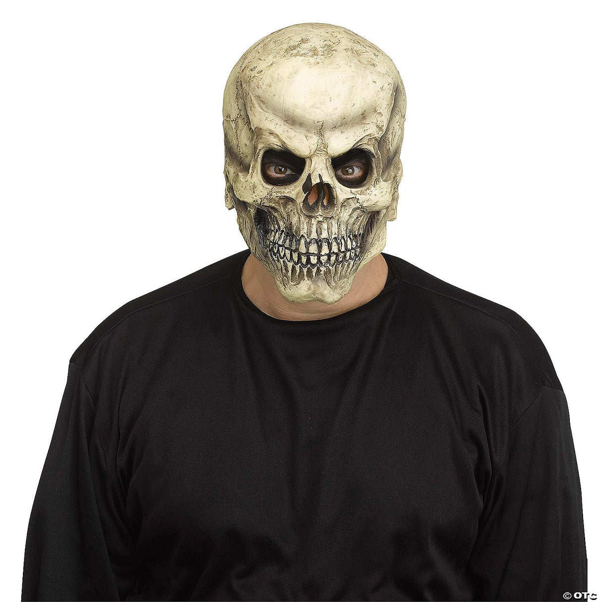 Adults Brown Realistic Skull Mask - Creepy Scary Halloween Costume Accessory Pro