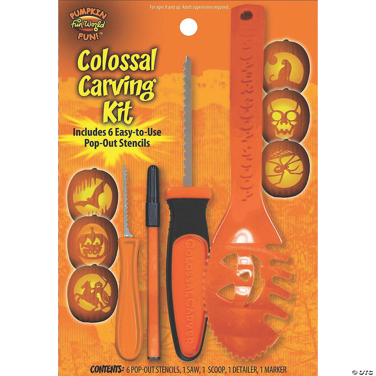 Pumpkin 10 Pc Ultimate Carving - Halloween Party Decoration Accessory