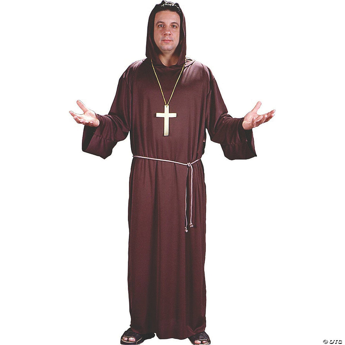 Men’s Monk's Robe Halloween Costume - Adult Halloween Costume Accessory Party -