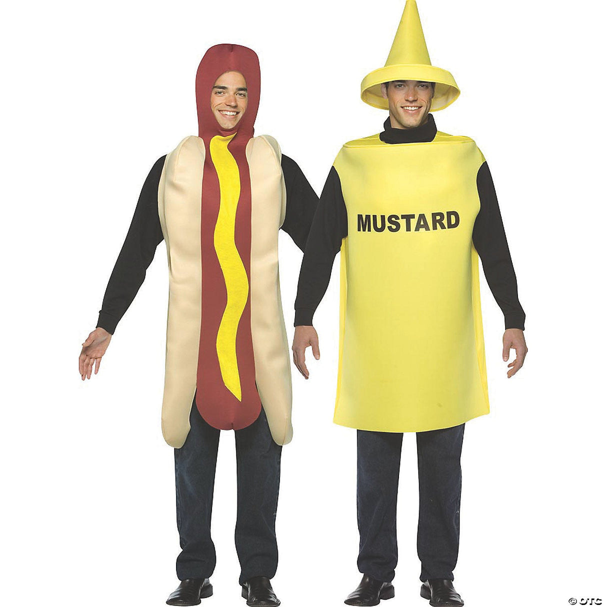 Adults Hot Dog And Mustard Funny Couples Halloween Costumes Accessory Party Cos