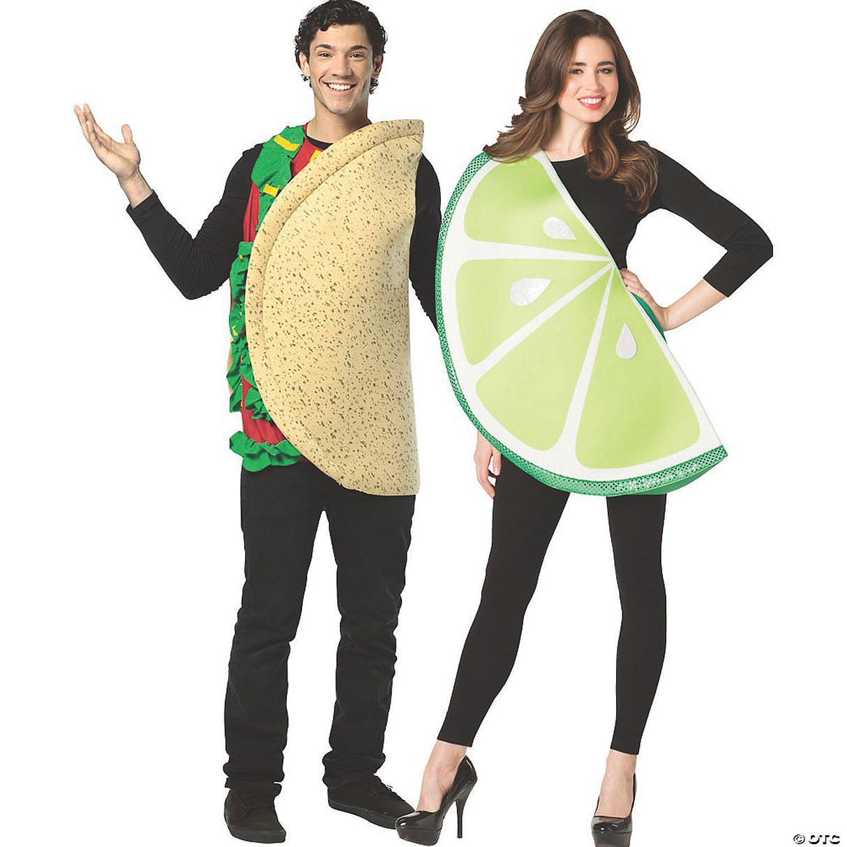 Adults Taco And Lime Funny Couples Halloween Costumes Accessory Party Cosplay