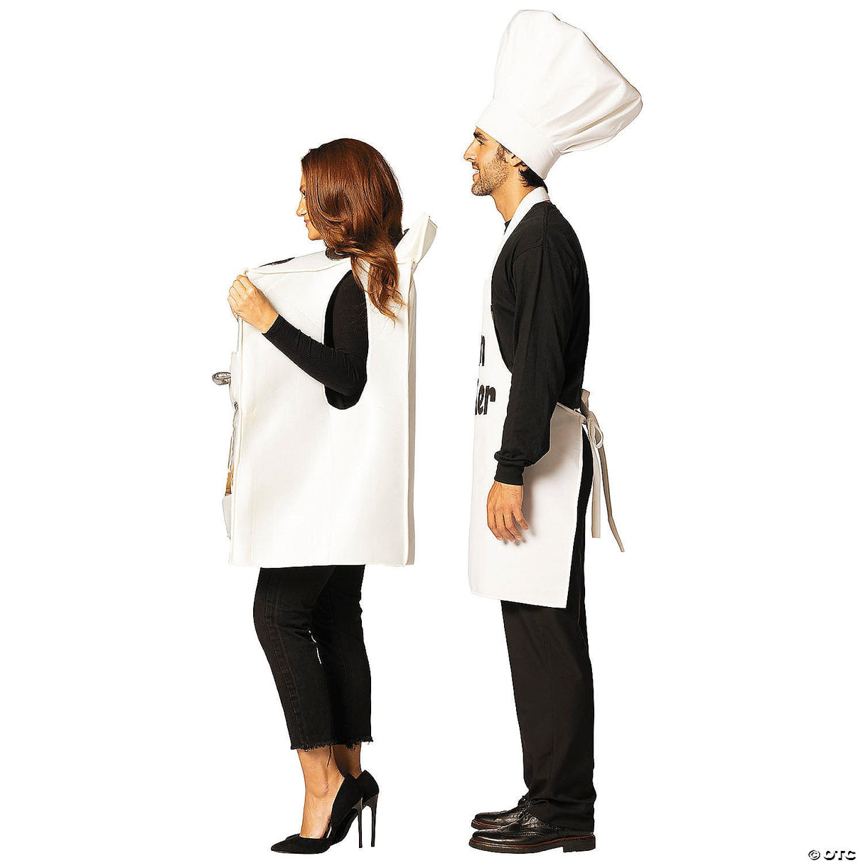 Adults Ketchup And Mustard Couple Costumes - Halloween Costume Accessory Party -