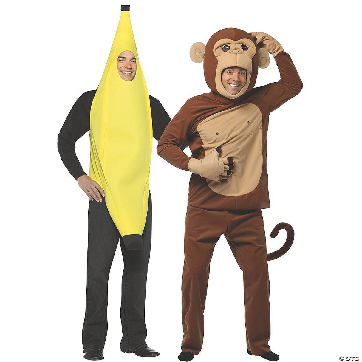 Adult Banana And Monkey Funny Couples Halloween Costumes Accessory Party Cosplay