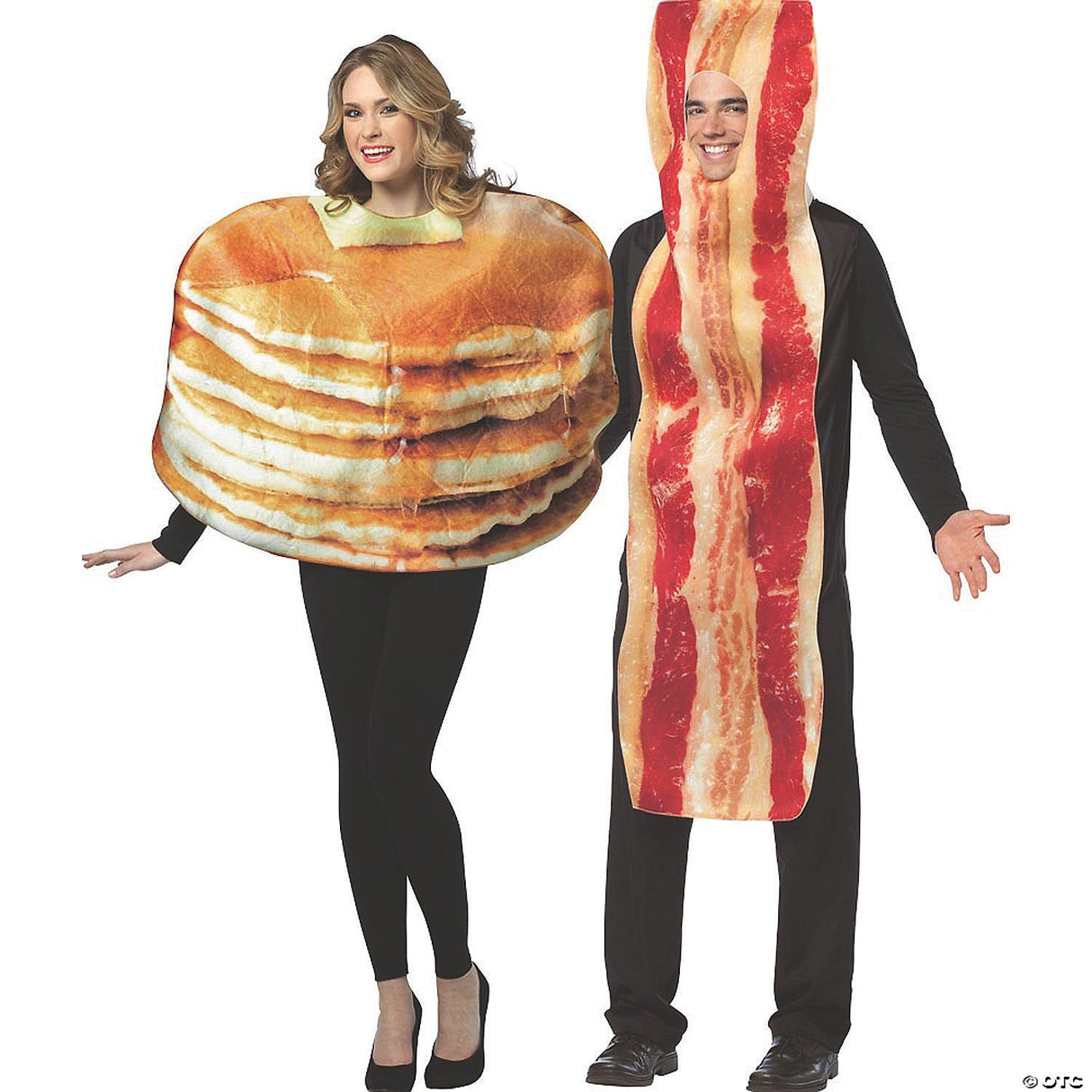 Adults Pancakes & Bacon Funny Couples Halloween Costumes Accessory Party Cosplay
