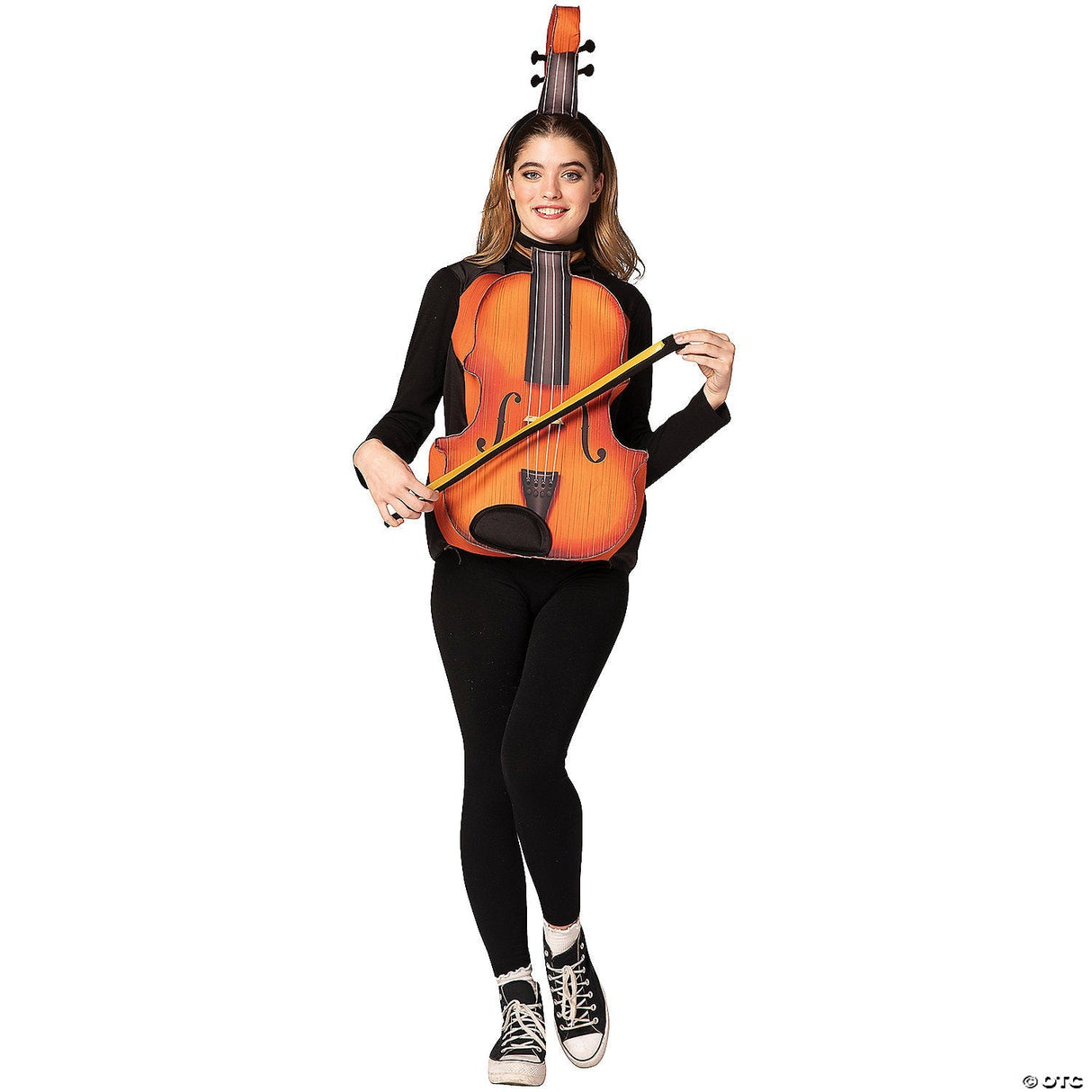 Adults Violin Costume – Funny Musical Instrument Halloween Cosplay Party Outfit