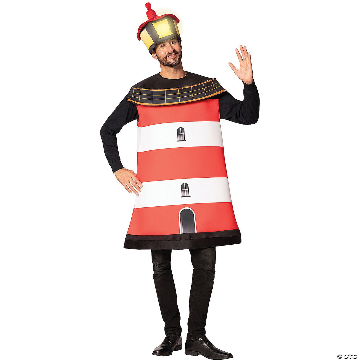 Adults Lighthouse Costume – Funny Nautical Halloween Cosplay Party Outfit