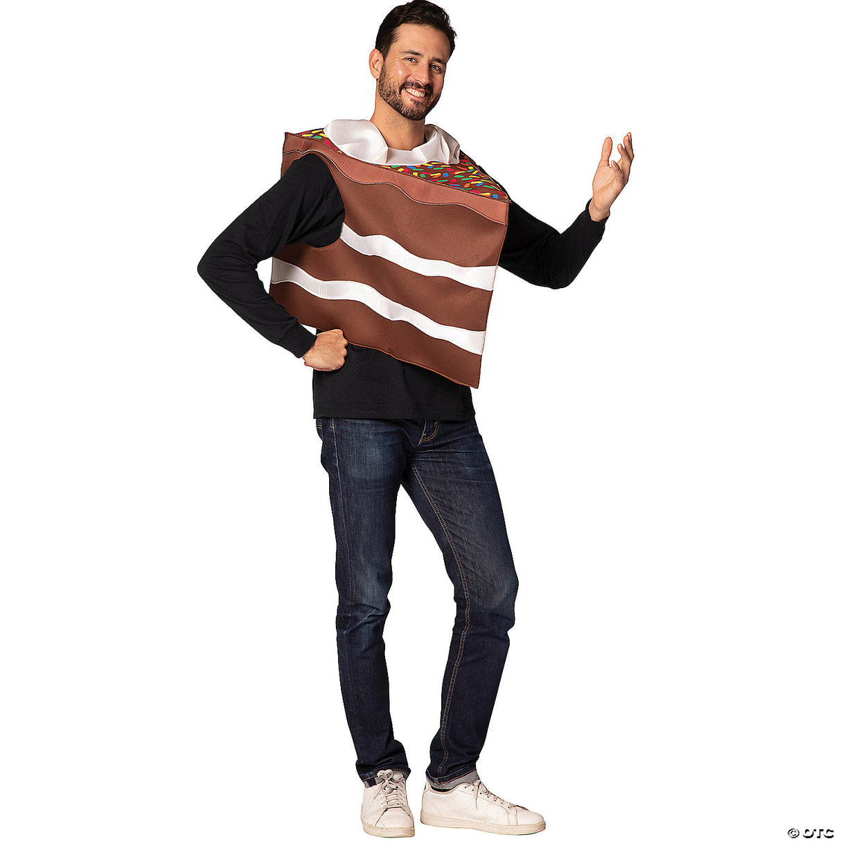 Adults Slice of Chocolate Cake Costume – Funny Dessert Halloween Cosplay Party