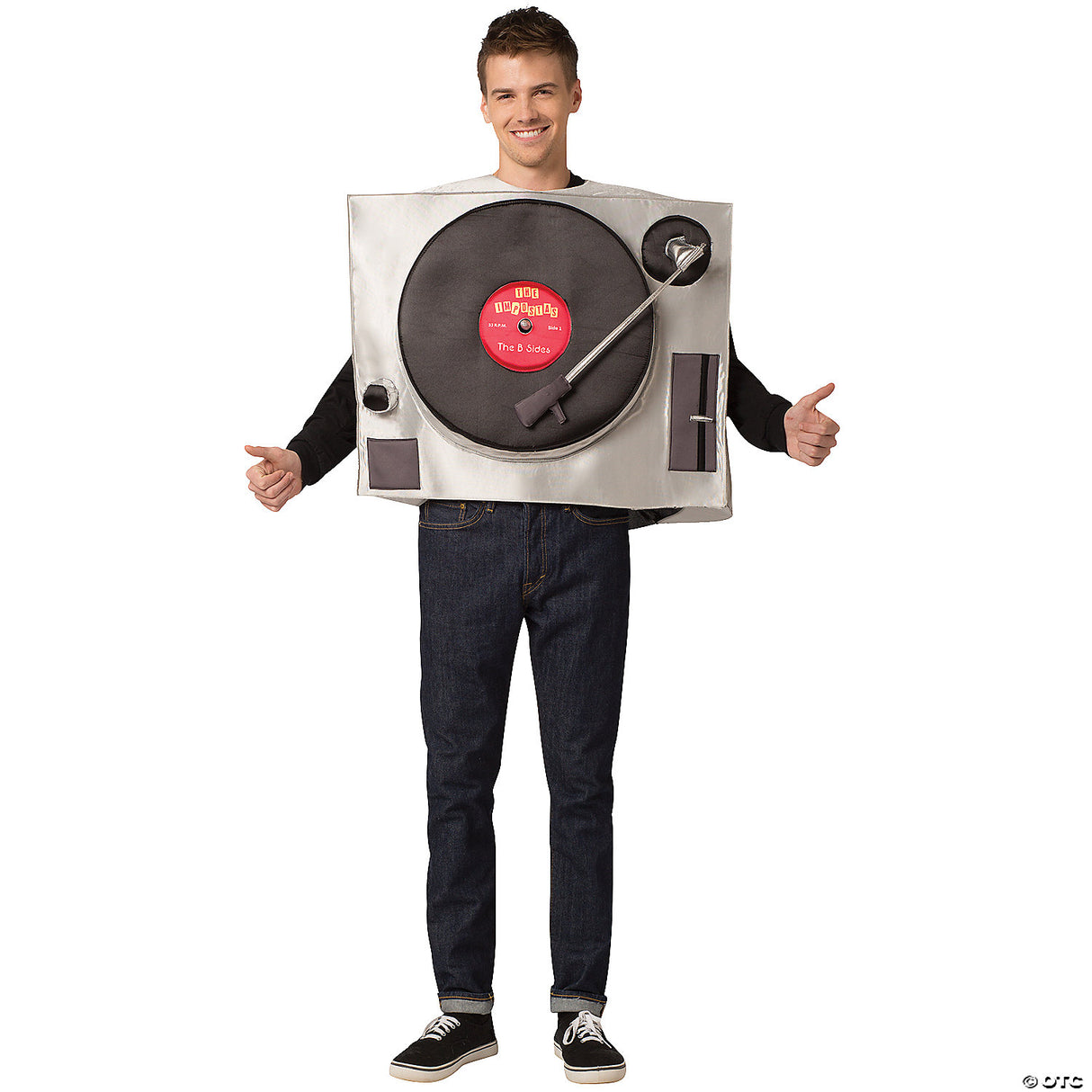 Adults Turntable Costume – Funny DJ Music Halloween Cosplay Party Outfit