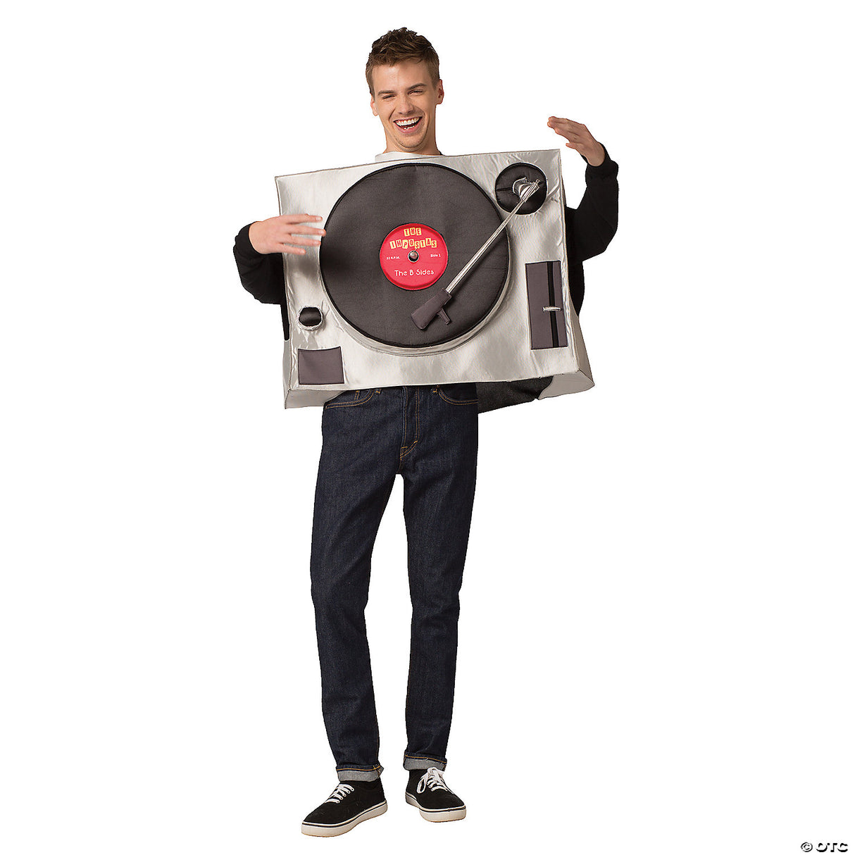 Adults Turntable Costume – Funny DJ Music Halloween Cosplay Party Outfit