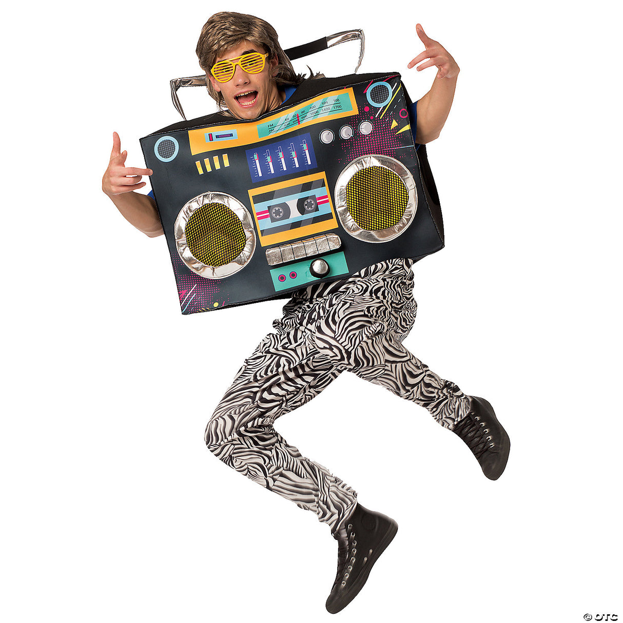 Adults Boombox Costume – Funny Retro Music Halloween Cosplay Party Outfit