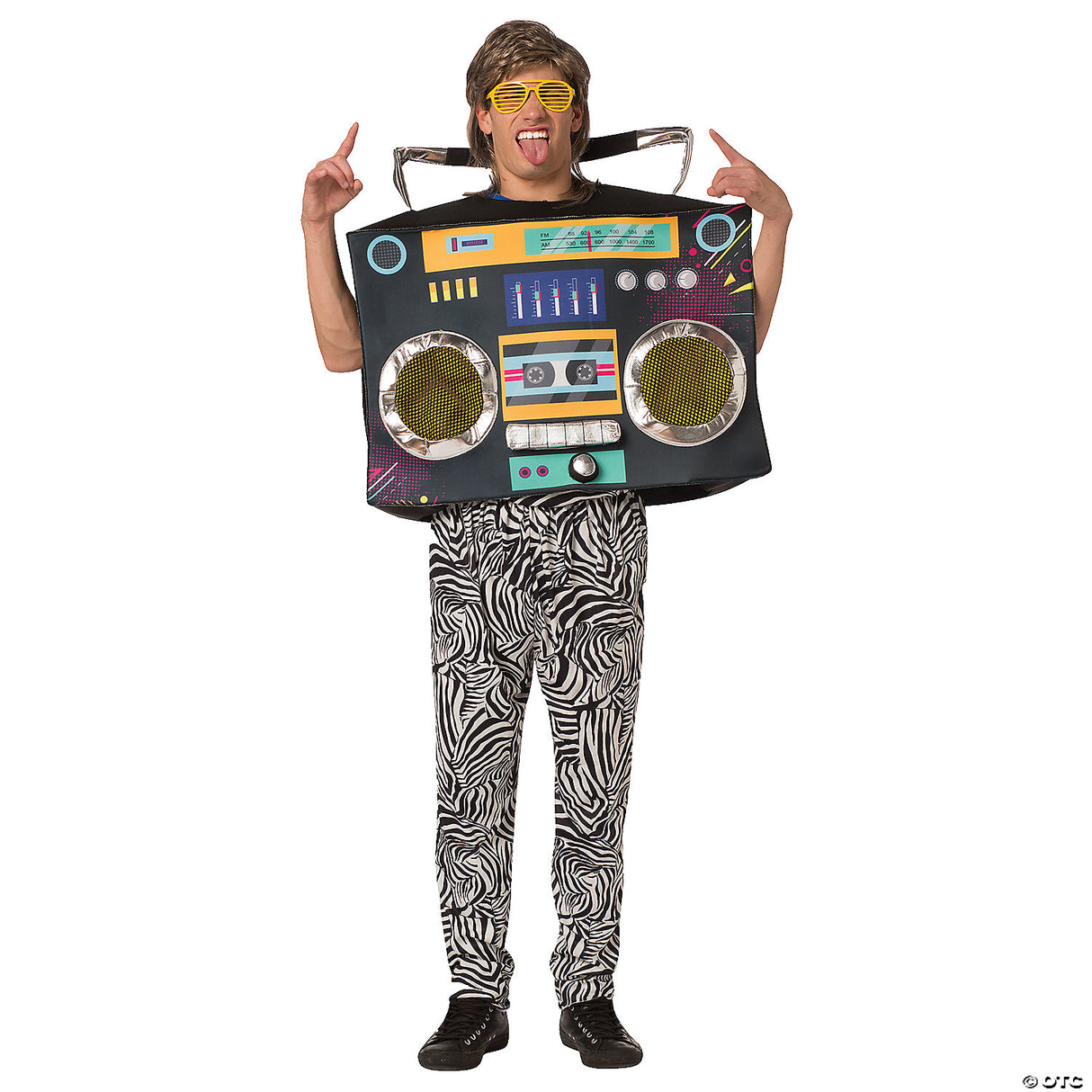 Adults Boombox Costume – Funny Retro Music Halloween Cosplay Party Outfit