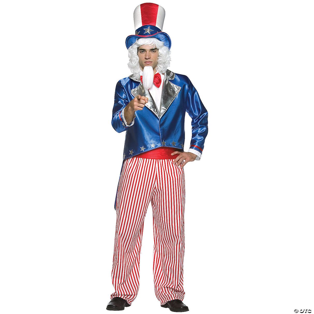 Men's Uncle Sam Costume - Adult Halloween Costume Accessory Party Dress Up