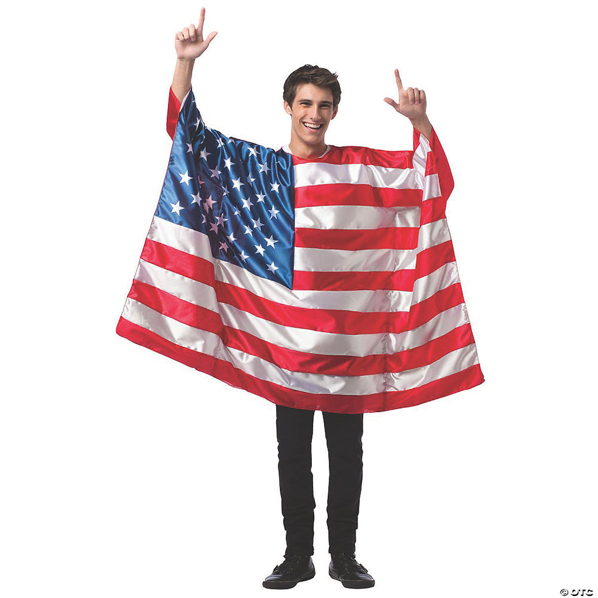 Men's American Flag Tunic - Adult Halloween Costume Accessory Party Dress Up