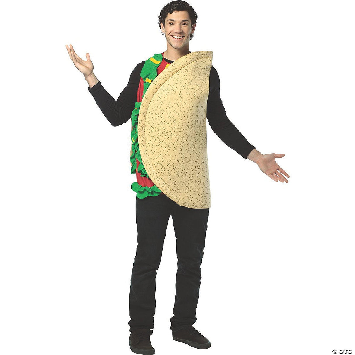 Men's Taco Costume - Funny Food Halloween Costume Adult Cosplay Party Outfit Dre