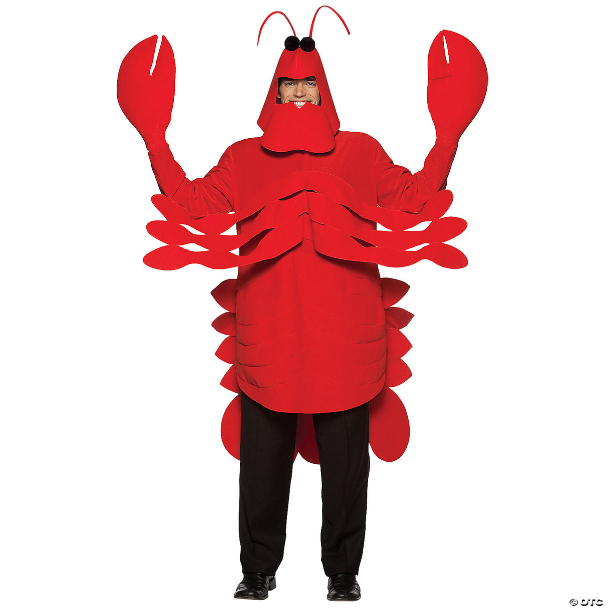 Men's Lobster Costume - Funny Animal Halloween Costume Adult Cosplay Party Outfi