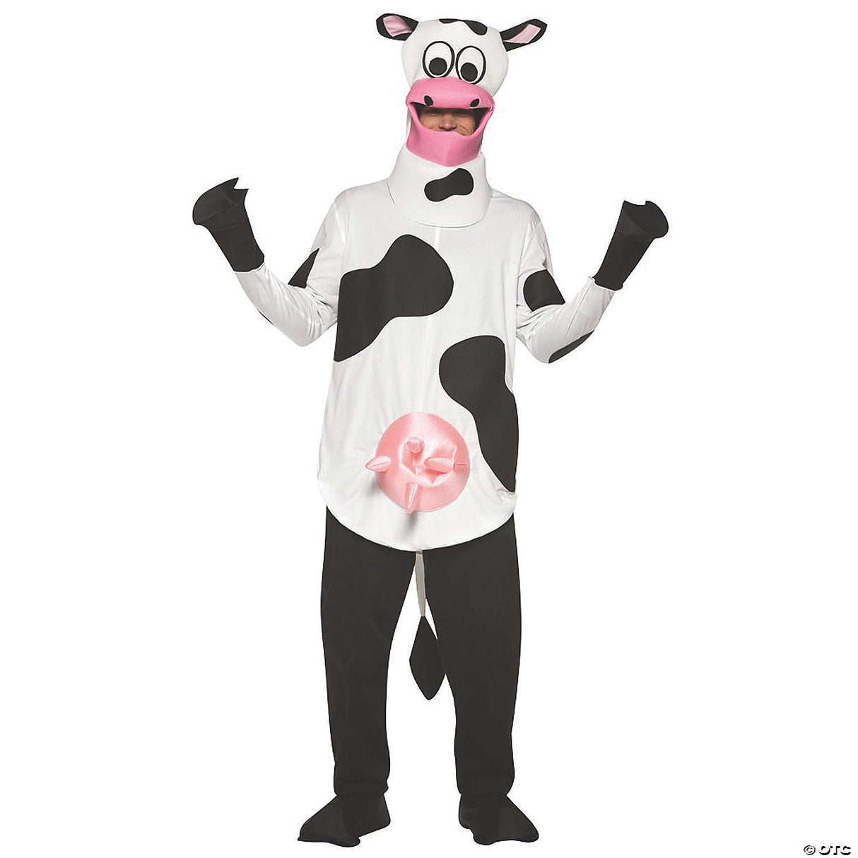 Adult Cow Costume – Funny Animal Mascot Halloween Cosplay Party Outfit